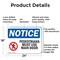 Signmission Pedestrians Must Use Main Door OSHA Notice Sign, Aluminum, 24in W x 18in L, 2PK OS-2PACK-NS-A-1824-L-17163 - alternate 4